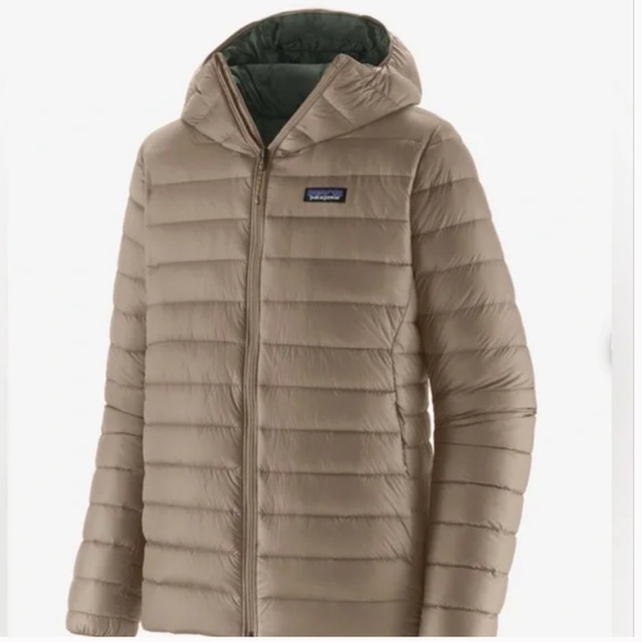 NWT Patagonia ~ Men’s Down Sweater Hoodie Puffer Jacket/Seabird Grey (Large) - Picture 7 of 7